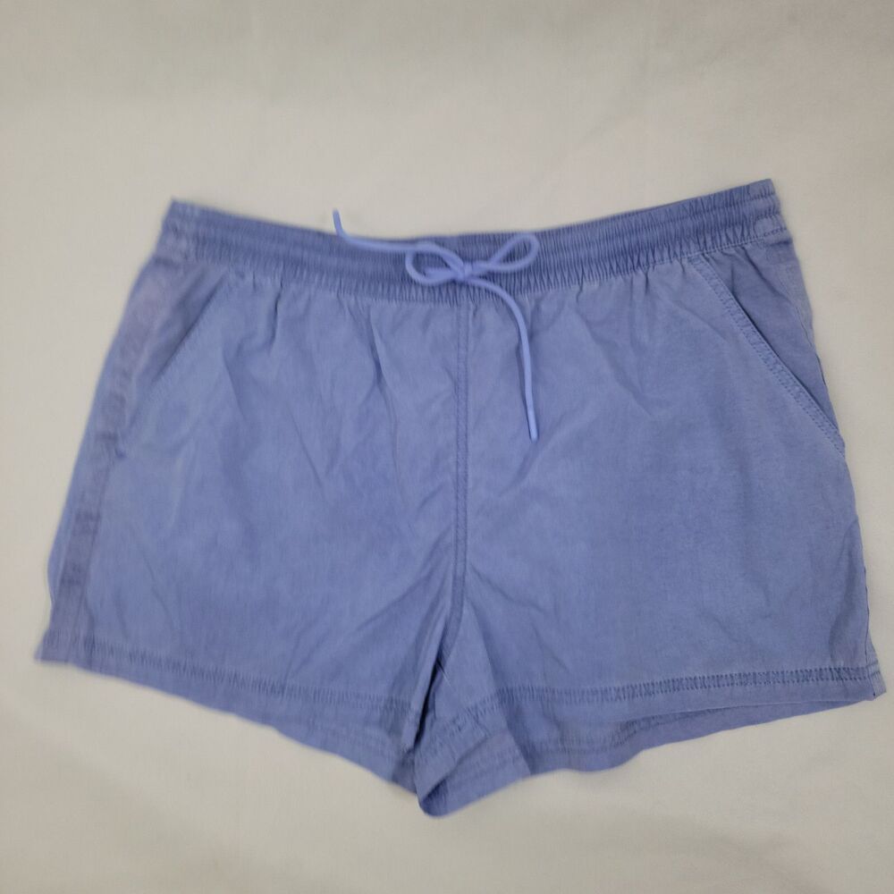 ATHLETA Womens  Expedition Shorts Sz 12 Periwinkle Blue Lightweight Nylon Hiking